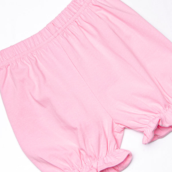 Rocking Horse Rider Applique Bloomer Set, Pink