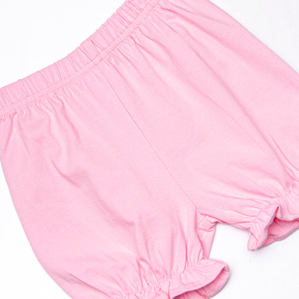 Rocking Horse Rider Applique Bloomer Set, Pink