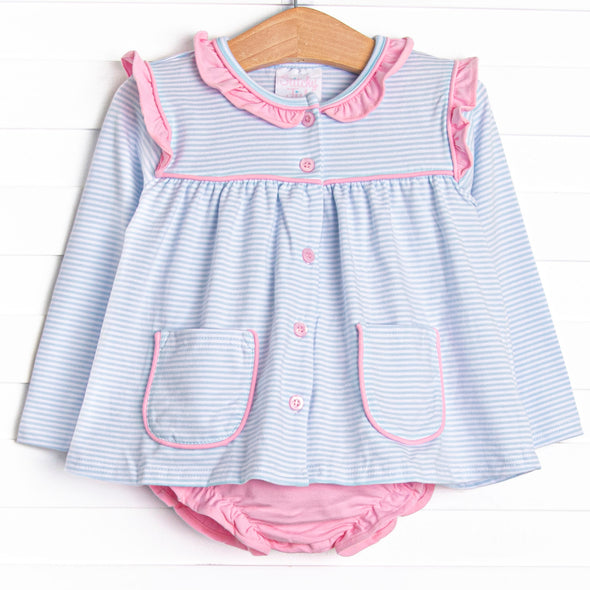 Everyday Play Diaper Set, Pink and Blue Stripe
