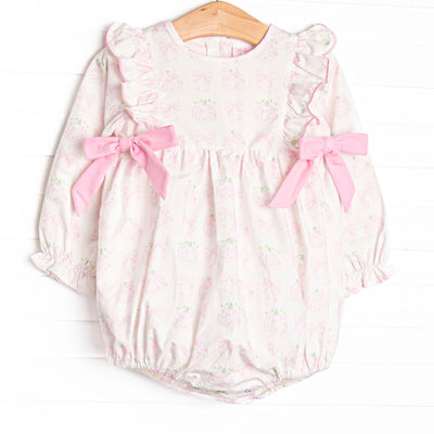 Primrose Pumpkins Side Tie Bubble, Pink