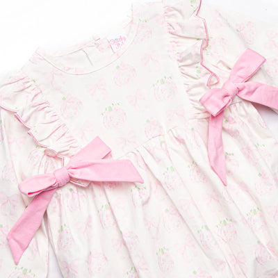 Primrose Pumpkins Side Tie Bubble, Pink