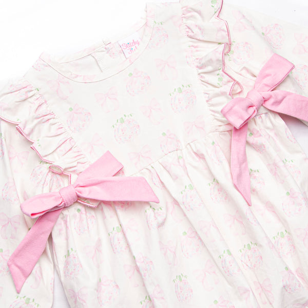 Primrose Pumpkins Side Tie Bubble, Pink