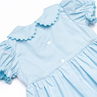 Princess Party Smocked Dress, Blue
