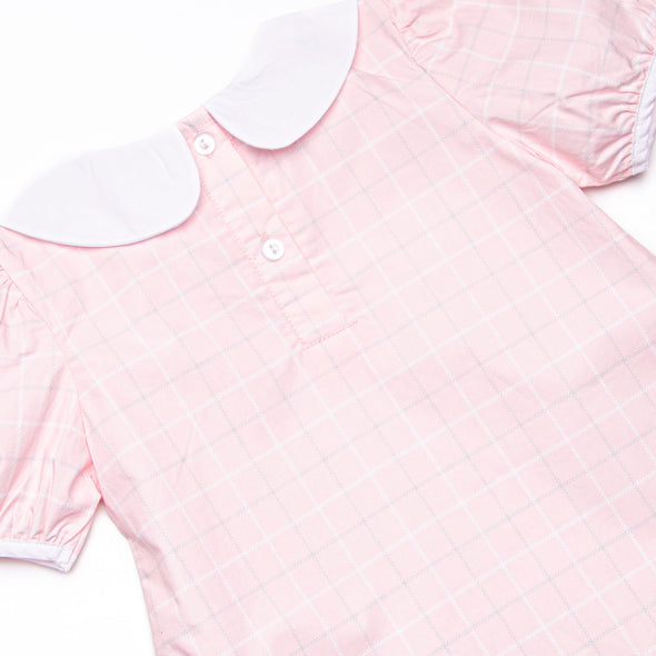 Petite Plaid Dress, Pink