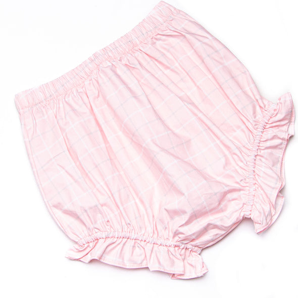 Petite Plaid Diaper Set, Pink