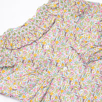 Blooming Bushes Smocked Diaper Set, Green