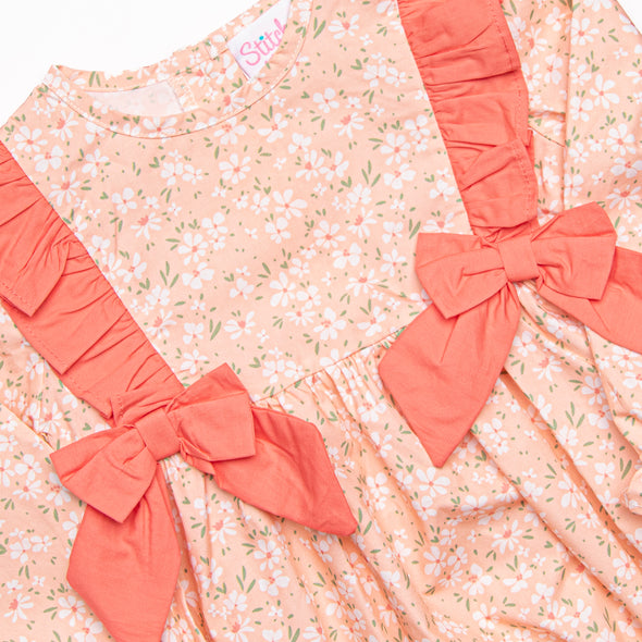 You're a Peach Side Tie Dress, Orange