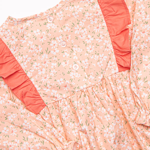 You're a Peach Side Tie Dress, Orange