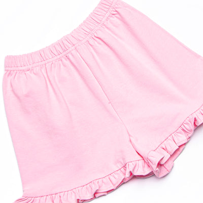 Trick or Treat Pal Applique Ruffle Short Set, Pink