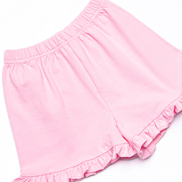 Trick or Treat Pal Applique Ruffle Short Set, Pink