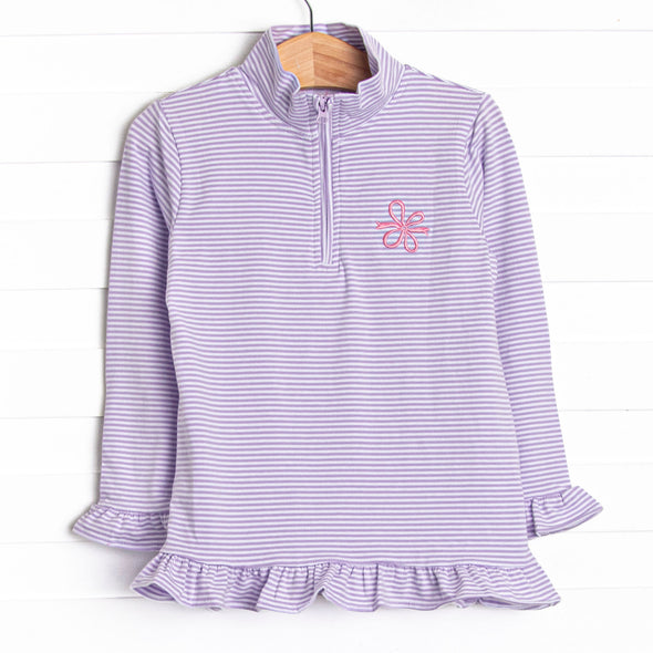 Wrapped in Ribbons Embroidered Pullover, Purple