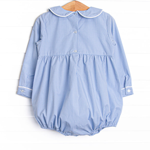 Zoo Park Pals Smocked Boy Bubble, Blue