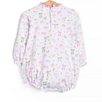 Fall Frenzy Ruffle Neck Pocket Bubble, Pink