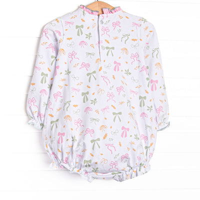 Fall Frenzy Ruffle Neck Pocket Bubble, Pink