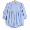 Zoo Park Pals Smocked Girl Bubble, Blue