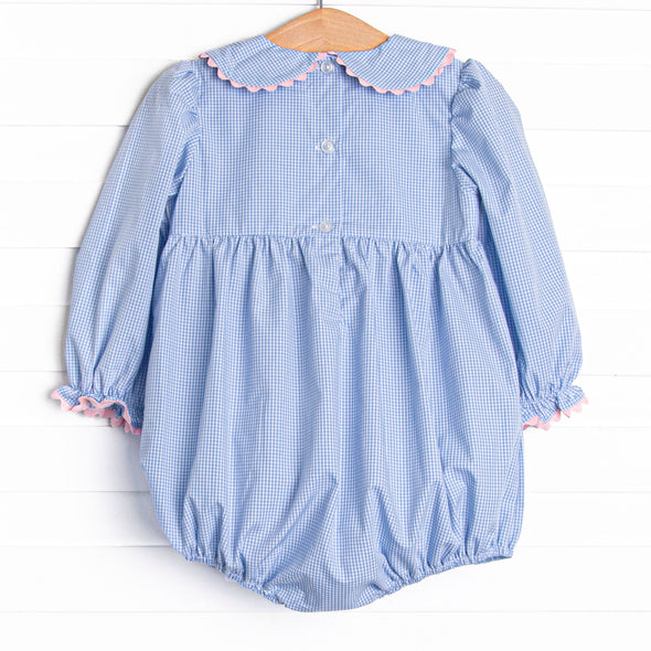 Zoo Park Pals Smocked Girl Bubble, Blue
