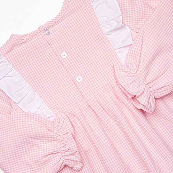 Classic Caroline Legging Set, Pink Gingham