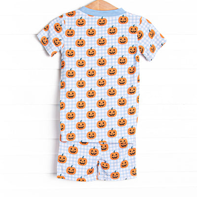 Jack Attack Bamboo Pajama Short Set, Blue