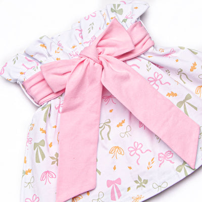 Fall Frenzy Ruffle Neck Skirt Set, Pink