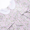 Gingham Gardenias Legging Set, Pink