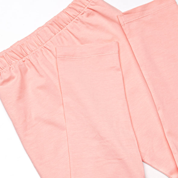 Bows and Bouquets Smocked Legging Set, Pink