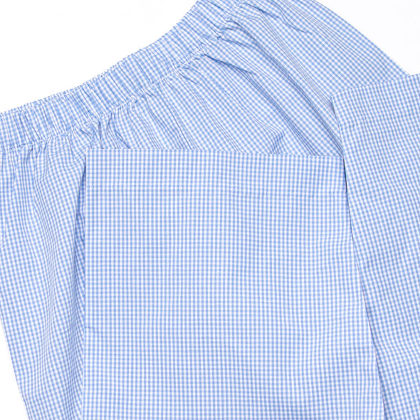 Zoo Park Pals Smocked Pant Set, Blue