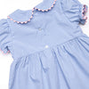 Zoo Park Pals Smocked Legging Set, Blue