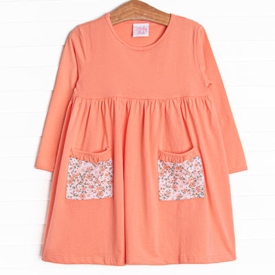 Desert Daisies Pocket Dress, Pink