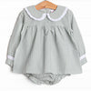 Reed Diaper Set, Green Gingham