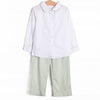 Garden Gingham Pant Set, Green