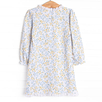 Sage Seasons in the Sun  Long Sleeve Dress, Yellow