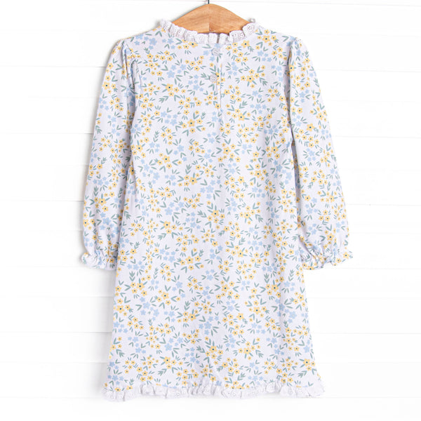 Sage Seasons in the Sun  Long Sleeve Dress, Yellow