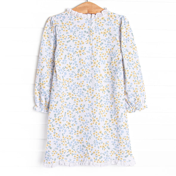 Sage Seasons in the Sun  Long Sleeve Dress, Yellow