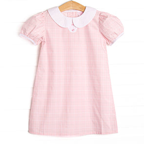 Petite Plaid Dress, Pink
