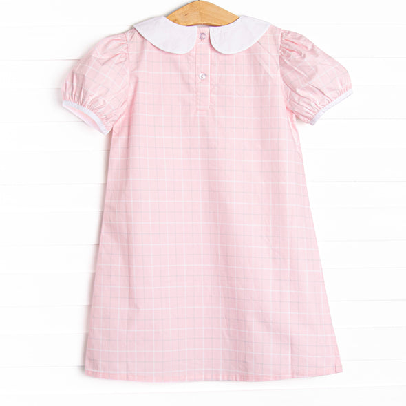 Petite Plaid Dress, Pink