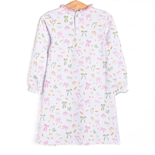 Fall Frenzy Ruffle Neck Pocket Dress, Pink
