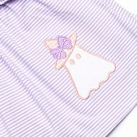 Little Boo Thing Applique Legging Set, Purple