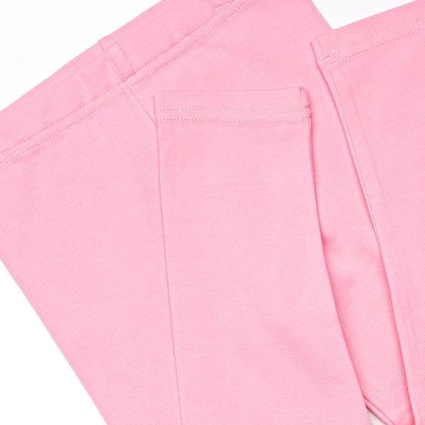 Wrapped in Ribbons Applique Legging Set, Pink