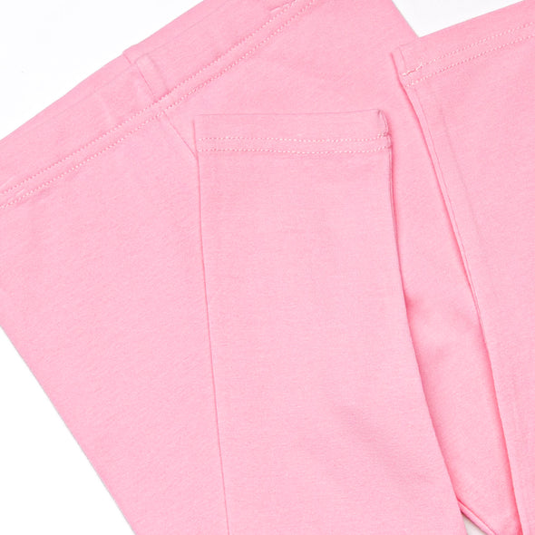 Wrapped in Ribbons Applique Legging Set, Pink