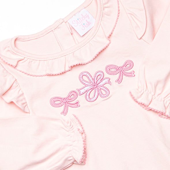 Wrapped in Ribbons Applique Bubble, Pink