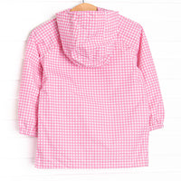 Raincoat, Medium Pink Gingham