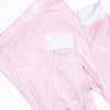 Ribbon Rows Bamboo Pajama Set, Pink