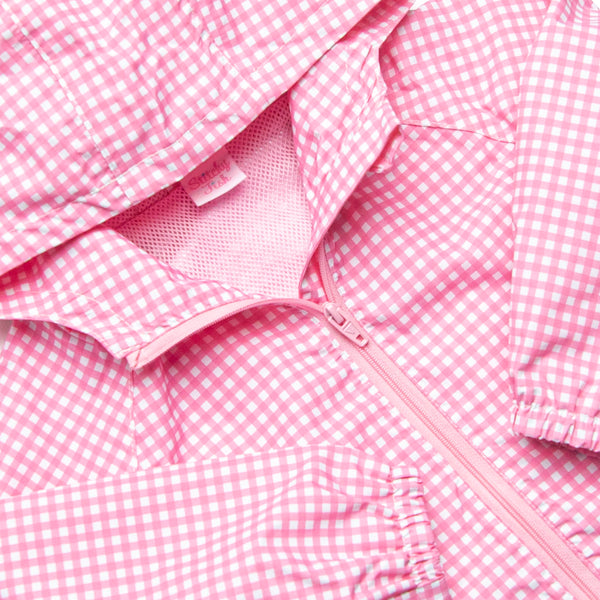 Raincoat, Medium Pink Gingham