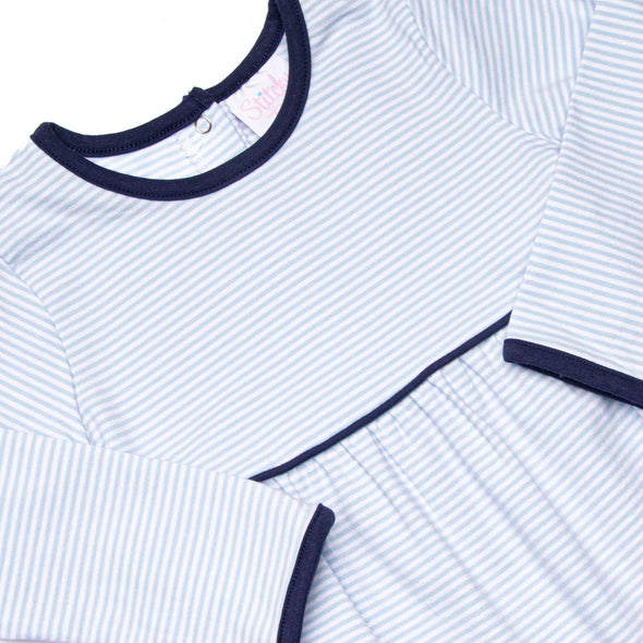 Charles Romper, Light Blue Stripe