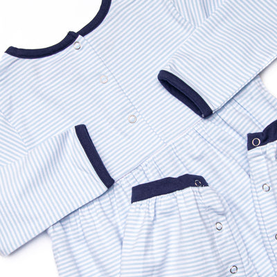 Charles Romper, Light Blue Stripe
