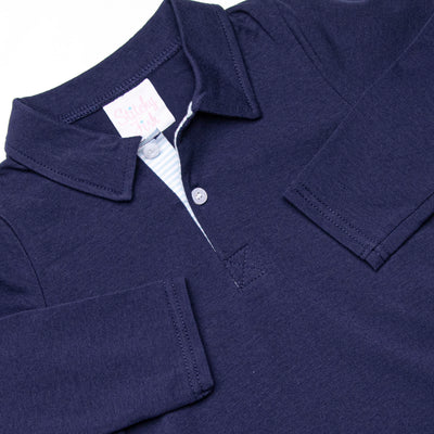 Levi Pant Set, Navy and Light Blue Stripe