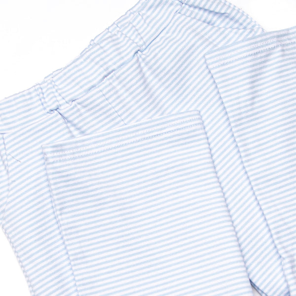 Levi Pant Set, Navy and Light Blue Stripe