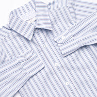 Bleu: Conrad Button-Up Shirt, Blue Stripe