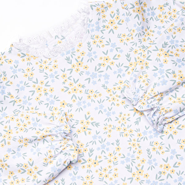 Sage Seasons in the Sun  Long Sleeve Dress, Yellow