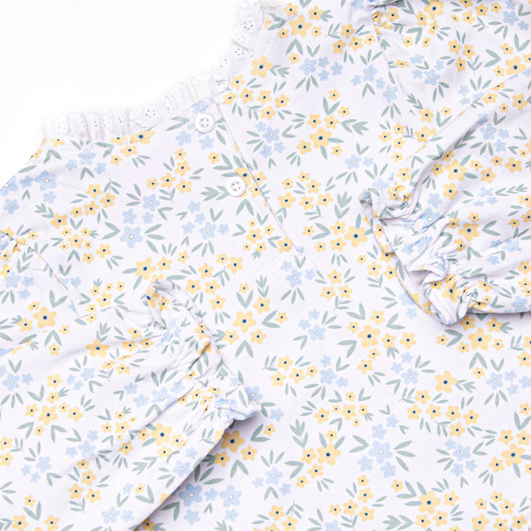 Sage Seasons in the Sun  Long Sleeve Dress, Yellow